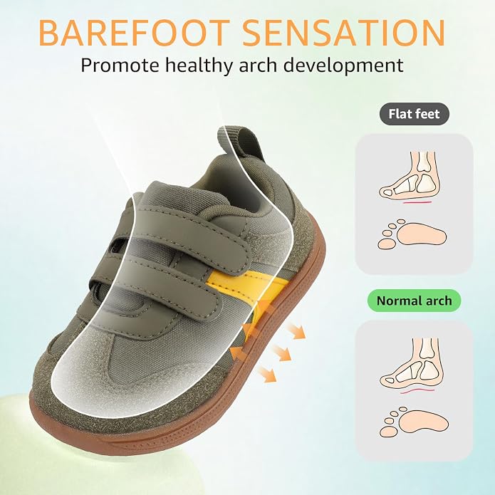 Toddler Wide Toe Box Barefoot Shoes Boys Girls Sneakers Zero Drop Kid Tennis - Image 4