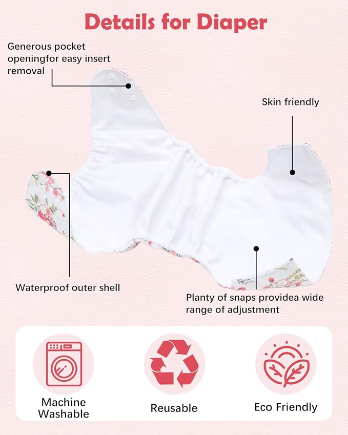 Babygoal Cloth Diaper Covers 6 Pack - Image 3