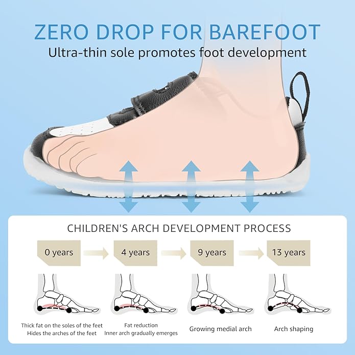 Toddler Wide Toe Box Barefoot Shoes Boys Girls Sneakers Zero Drop Kid Tennis - Image 4