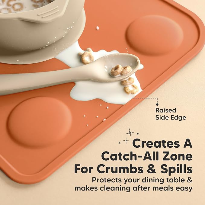 KeaBabies 2-Pack Silicone Placemats - Image 5