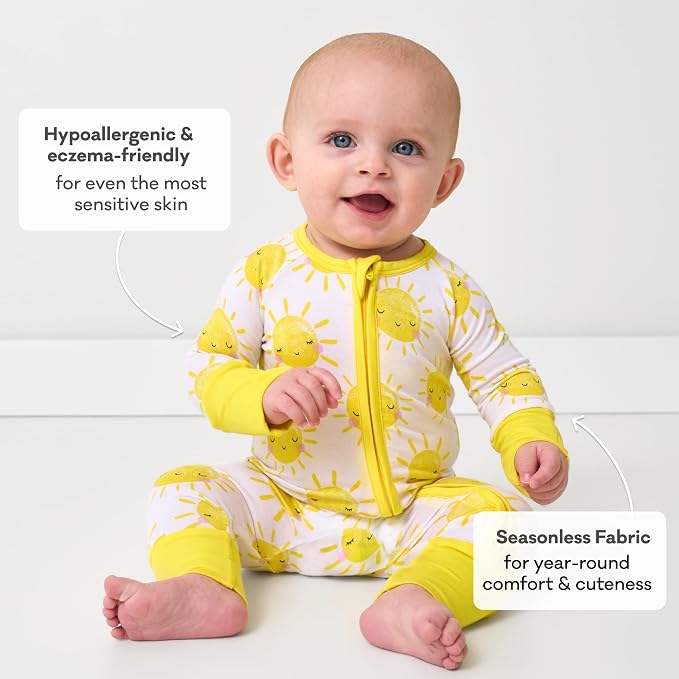 Little Sleepies Pajamas for Baby Boys & Girls, Viscose from Bamboo Baby Pajamas - Image 5