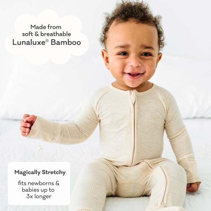Little Sleepies Pajamas for Baby Boys & Girls, Viscose from Bamboo Baby Pajamas - Image 3