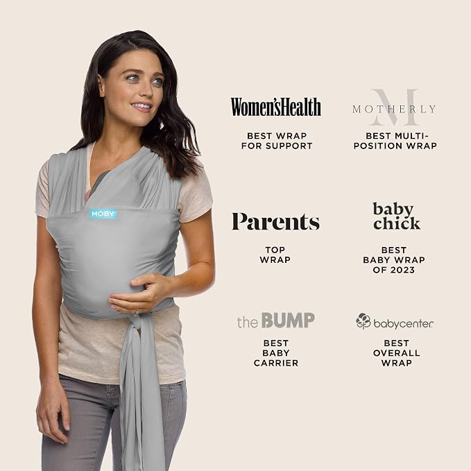 Moby Baby Wrap Carrier Classic for Newborns to Toddlers, Infant Sling Carrier - Image 6