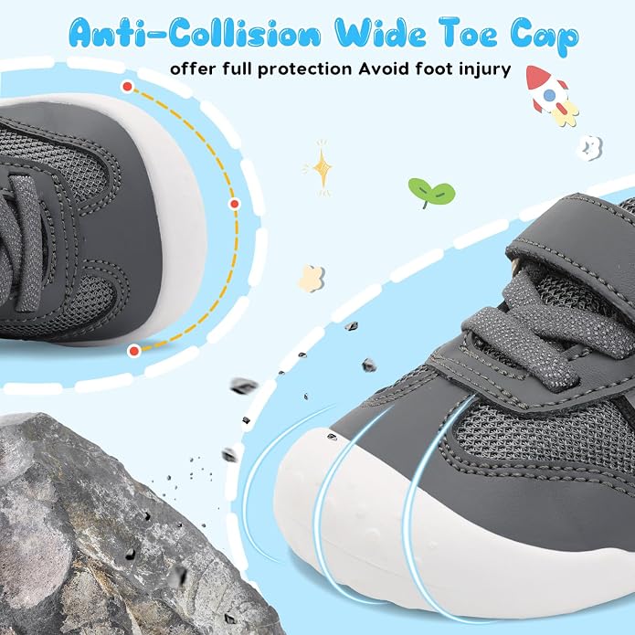 Scurtain Baby Shoes Boy Girl First Walking Shoe Infant Crib Breathable Sneakers - Image 2