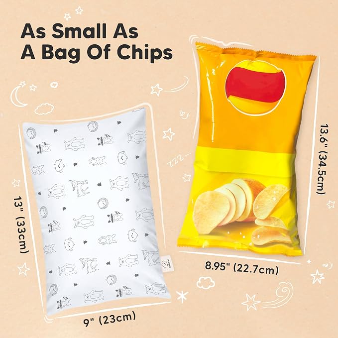 Mini Toddler Pillow with Pillowcase - Image 4