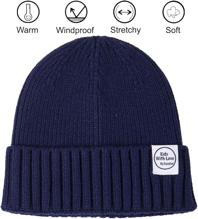 Baby Beanie Toddler Winter Hat Infant Babies Newborn Kids Beanies Knit Hats - Image 2