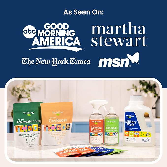 Truly Free Dishwasher Detergent Powder | Natural Dish Detergent, Dishwasher - Image 9