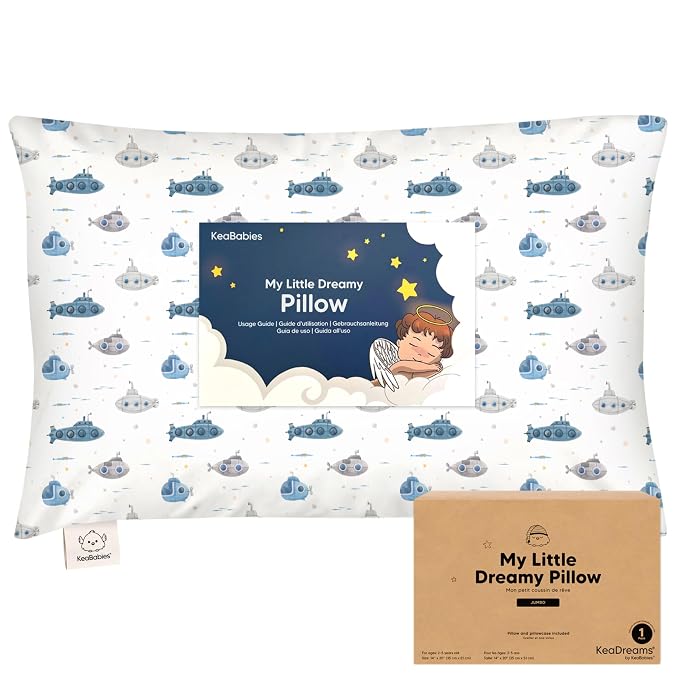 Toddler Pillow with Pillowcase by KeaBabies