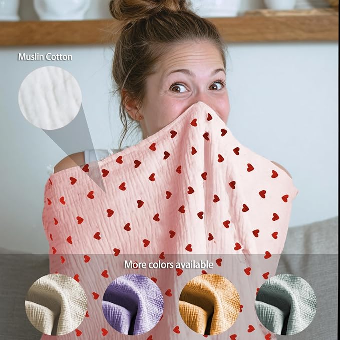 Muslin Nursing Covers for Breastfeeding, Arch Neckline Breast Feeding Covers - Image 5