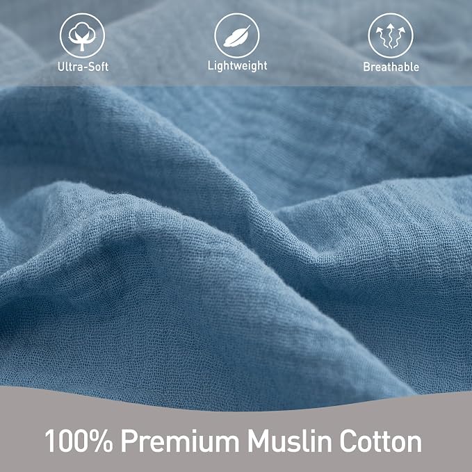 GLLQUEN BABY Muslin Swaddle Blankets, Breathable Swaddle Wrap - Image 7
