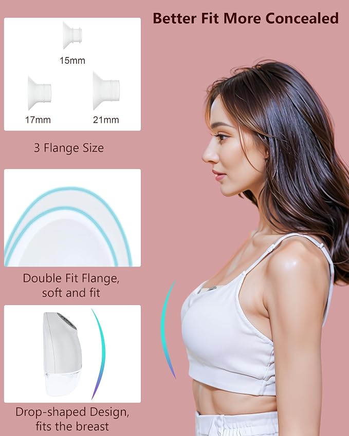 Wearable Breast Pump with APP Control, 3 Modes and 9 Levels Wireless - Image 6