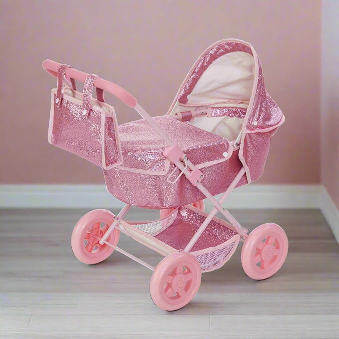 Olivia's Little World Baby Doll Bassinet Pram - Image 2