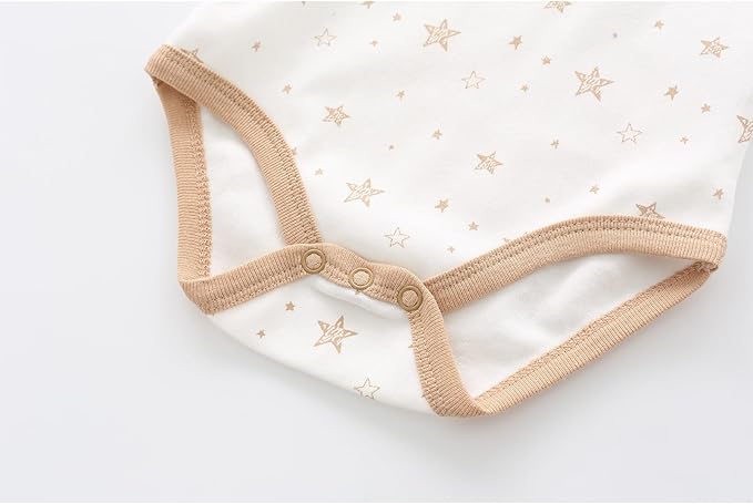 Fashion Unisex baby Boy Girl Bodysuits 5-Pack Casual Cotton Soft Infants Outfit - Image 5