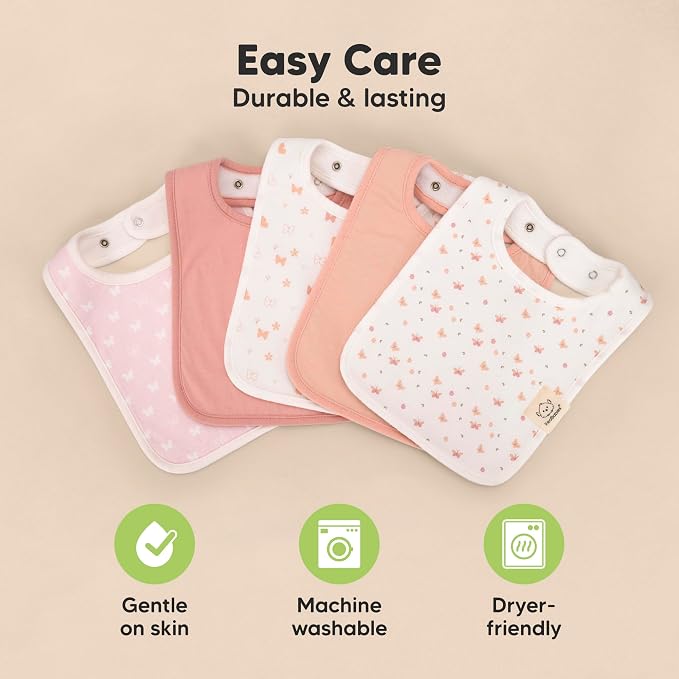 KeaBabies 8-Pack Organic Baby Bibs - Image 7