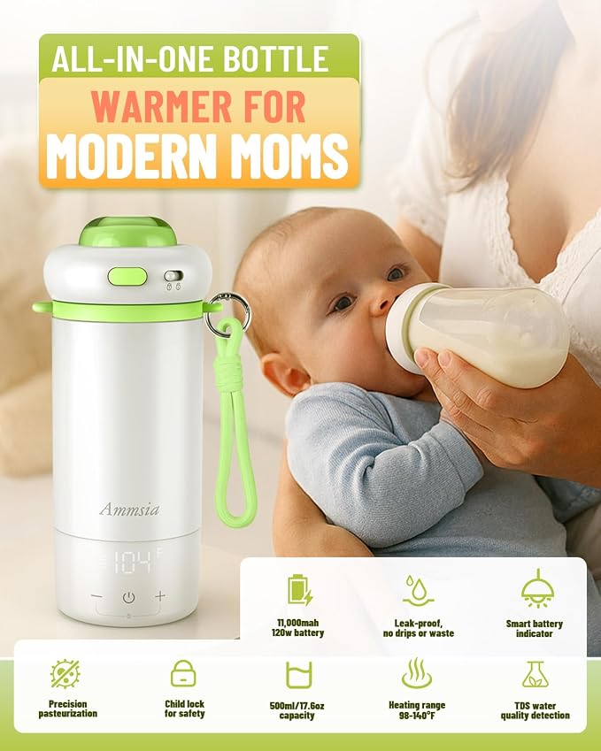 Portable Bottle Warmer for Travel – Fastest Heating & Charging & Long Battery - Image 4