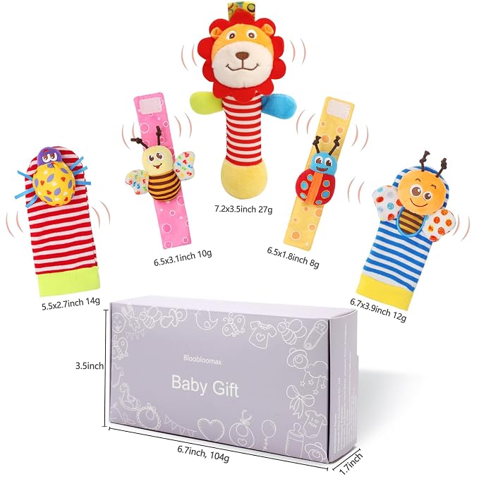 Wrist Rattles Foot Finder Rattle Toy - Image 6