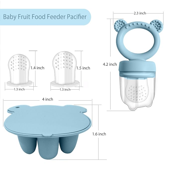 Baby Food Feeder Pacifier with Breast Milk Popsicle Teether-Silicone Forage - Image 7
