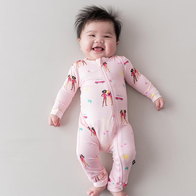 KYTE BABY Unisex Rayon Made From Bamboo Zippered Rompers 0-24 Months - Image 2