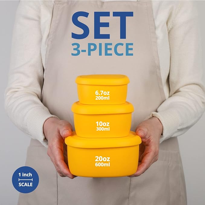 BLUE GINKGO Nesting Silicone Containers - Image 4