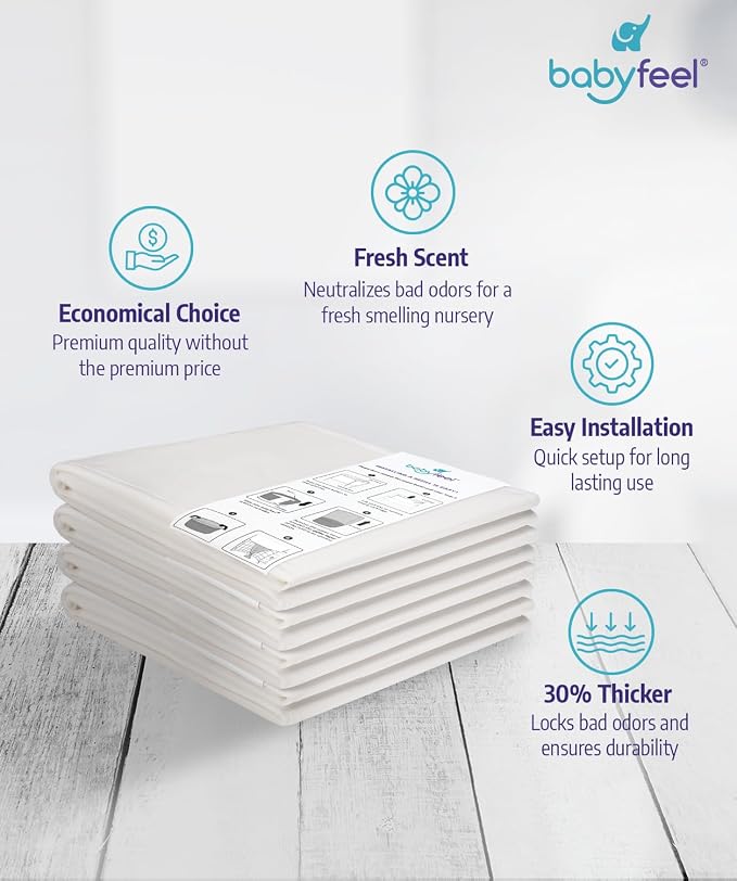 Babyfeel Refills for DEKOR PLUS Diaper Pails, 8 Pack, Exclusive 30% Extra - Image 3