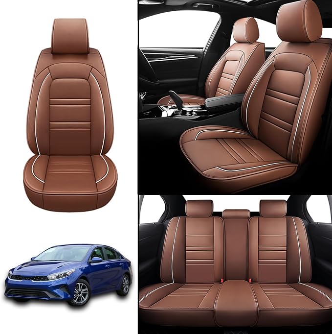 Seat Covers for kia Forte 2010-2024 | 5-Seats Leather Seat Covers - Image 2