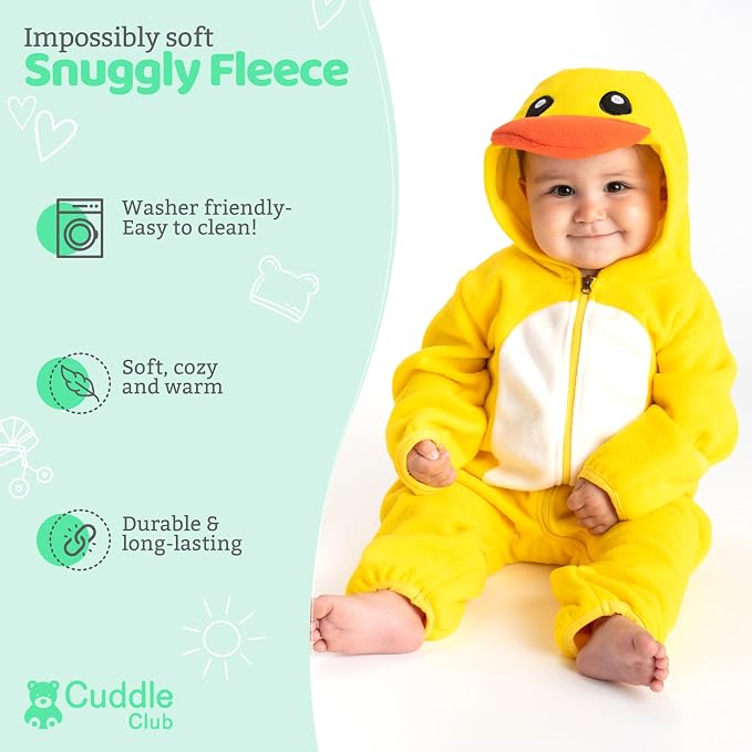 Cuddle Club Fleece Baby Bunting Bodysuit - Image 2