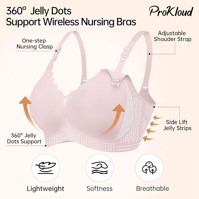 Nursing Bras for Breastfeeding Seamless Supportive Maternity Bras Women Comfort - Image 3