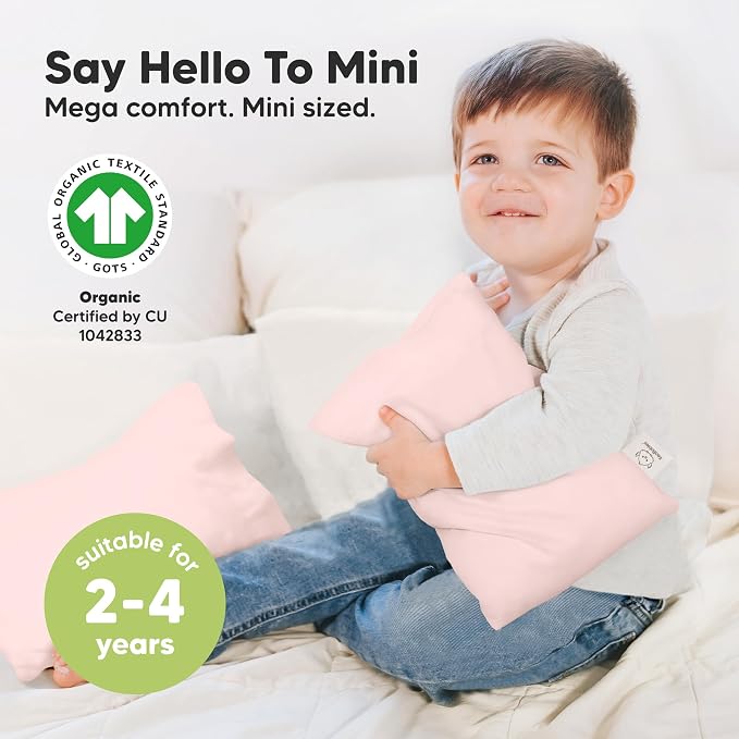 Mini Toddler Pillow with Pillowcase - Image 3