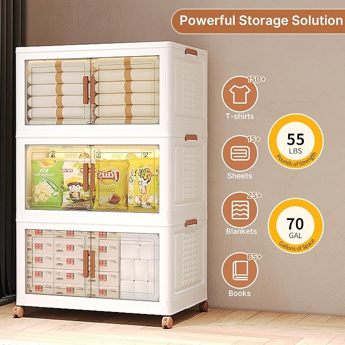 285Qt/70Gal Stackable Storage Bins - Image 3