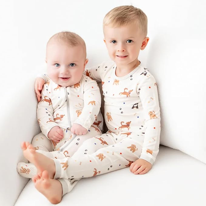 Bamboo Little Soft Baby Footie Pajamas, Baby Clothes, Newborn Sleepers - Image 7