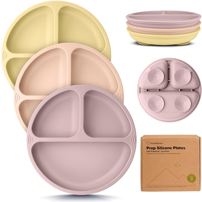 KeaBabies Suction Plates for Baby, Toddler by KeaBabies