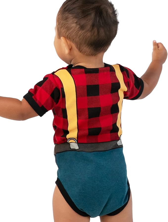 Lazy One Cute Unisex Baby Bodysuit, Cute Animal Designs, 6-18 Months - Image 3