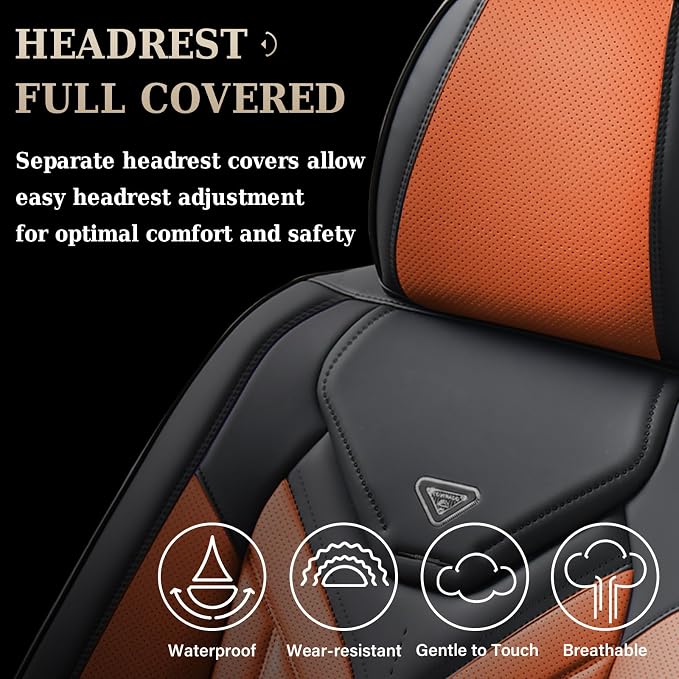 Coverado Car Seat Covers Full Set, Automotive Seat Covers Car Seat Protector - Image 5