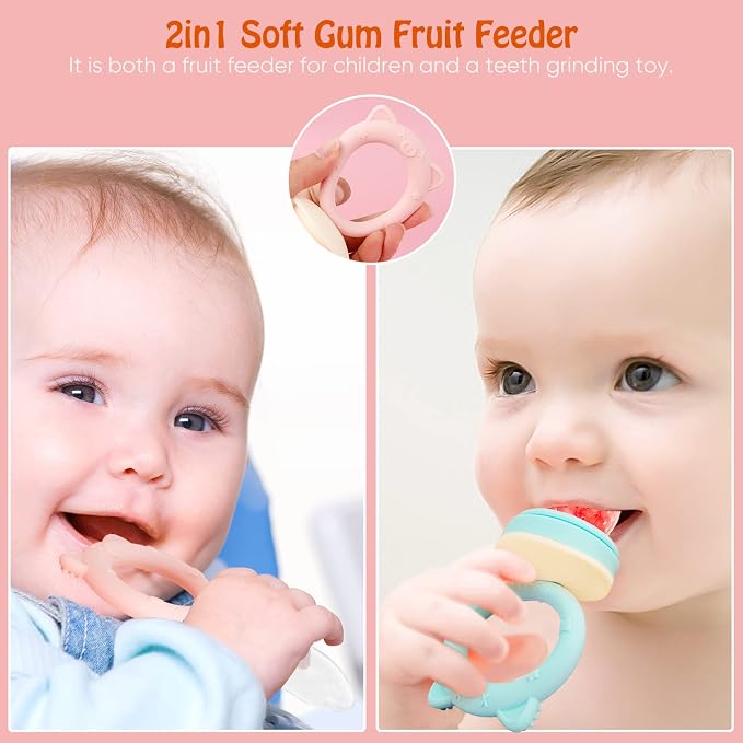 Baby Solids/Frozen Fruit Feeder Pacifier, Infant Teether Toy 4M+, BPA-Free - Image 6