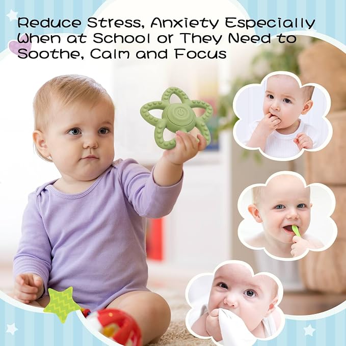Vibrating Sensory Chew Toy, Teether Teething Toys - Image 7