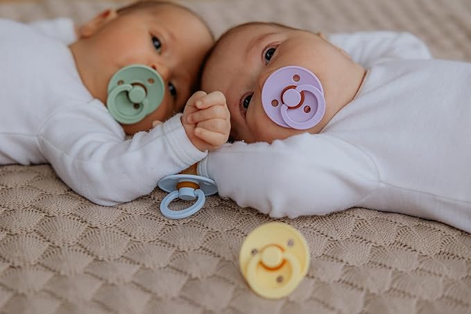 BIBS Pacifiers Colour Collection | Natural Rubber Baby Pacifier | Set of 2 - Image 6
