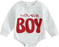 VISGOGO Newborn Infant Baby Boy Girls Oversized Romper Little Dude Sweater by VISGOGO