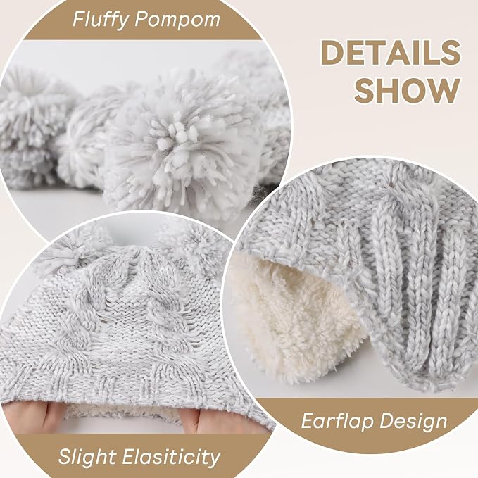 Zsedrut Winter Baby Boy Hats Pompom Baby Beanie - Image 3