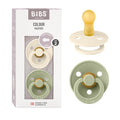 BIBS Pacifiers Colour Collection | Natural Rubber Baby Pacifier | Round Nipple by BIBS