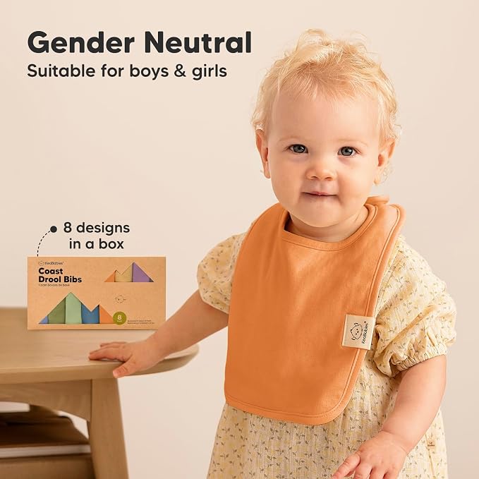 KeaBabies 8-Pack Organic Baby Bibs - Image 9