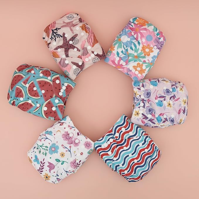 ALVABABY 6 Pack Cloth Diaper - Image 8
