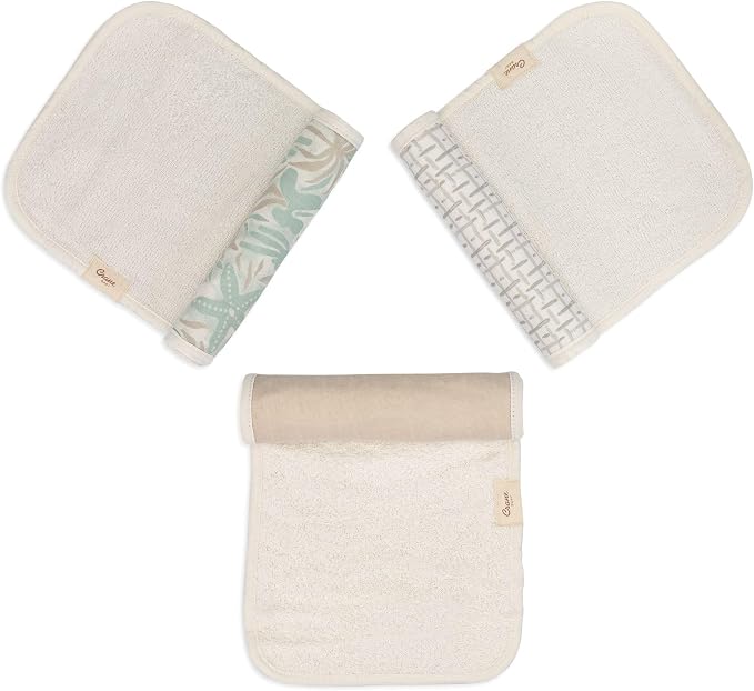 Crane Baby Muslin Baby Burp Cloths, Lightweight Absorbent Burp Cloth, Beach - Image 5