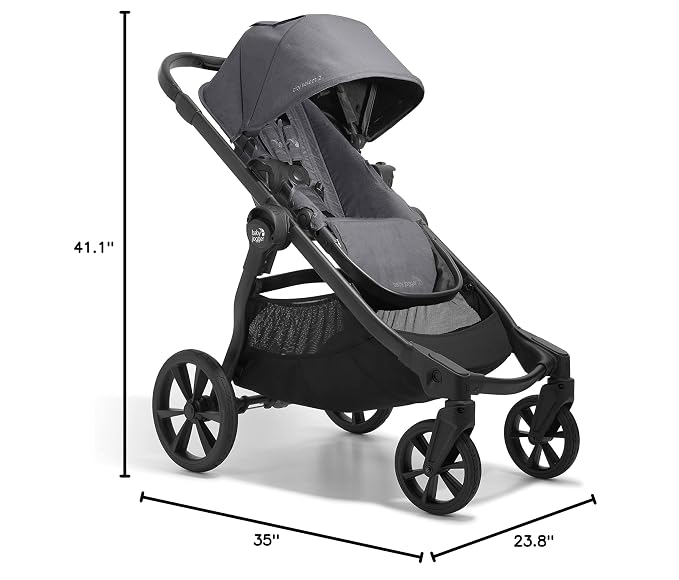 Baby Jogger City Select 2 Single-to-Double Modular Stroller Radiant Slate - Image 7