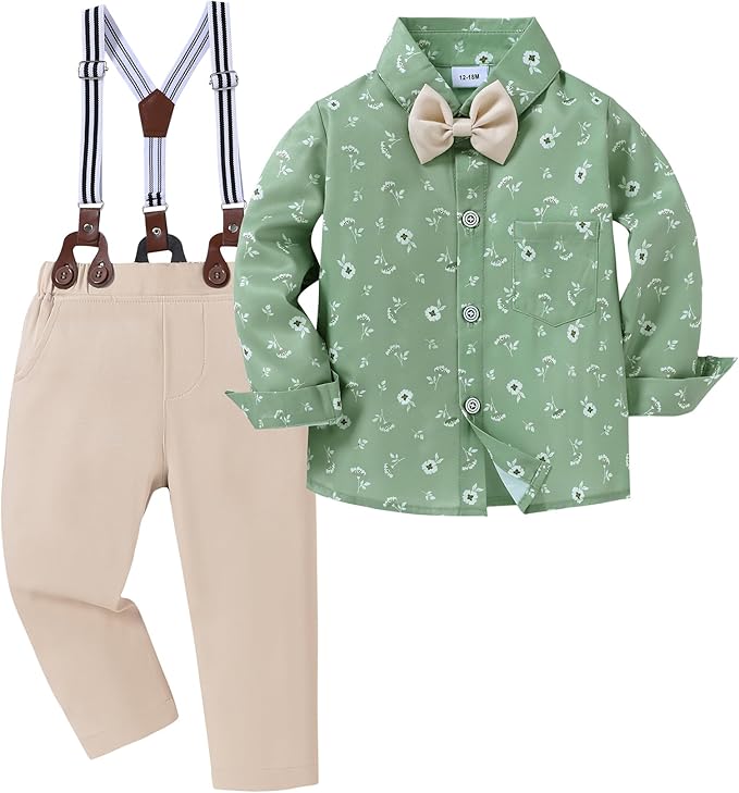 nilikastta Boy Suit Toddler Boy Outfit Boy Dress Shirt by Nilikastta