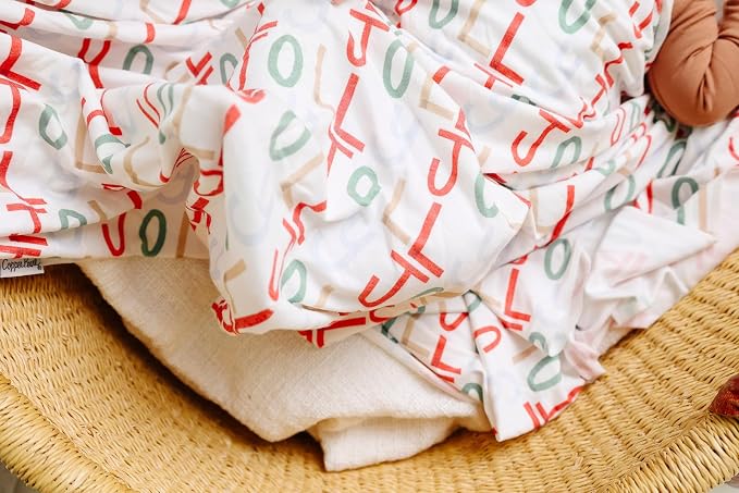 Copper Pearl Large Premium Knit Baby Swaddle Receiving Blanket 'Jolly' - Image 4