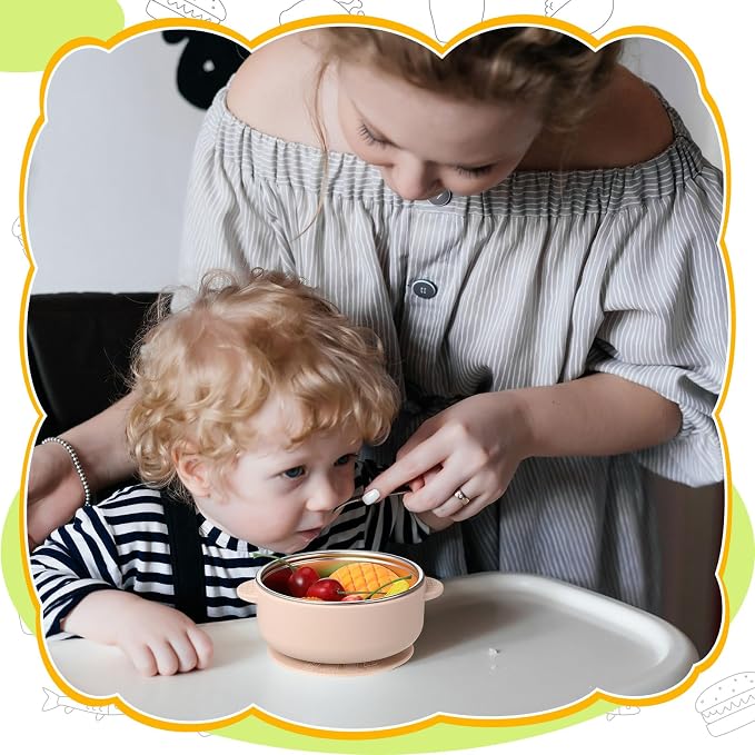 Nuogo 6 Pcs Stainless Steel Baby Bowls - Image 7