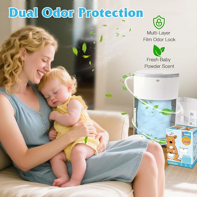 10 Pack Diaper Pail Refill Bags Compatible - Image 5