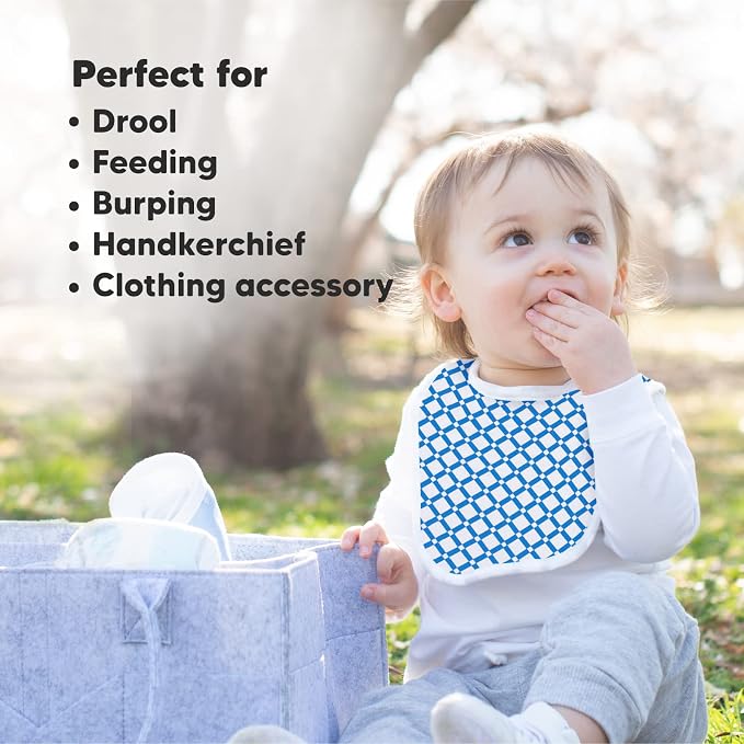 8-Pack Organic Baby Bibs for Boys, Girls - Image 7