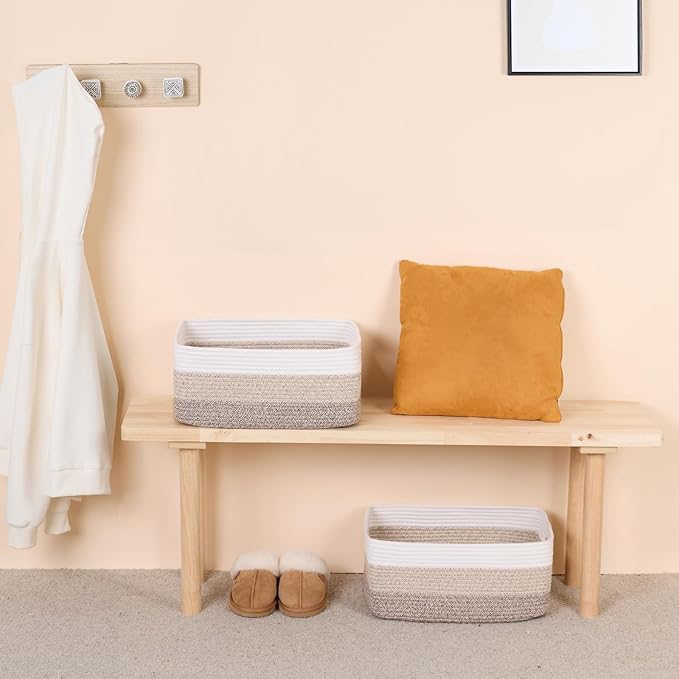 Large Storage Baskets for Shelves, Closet Organizers Bins for Clothes Blanket - Image 6