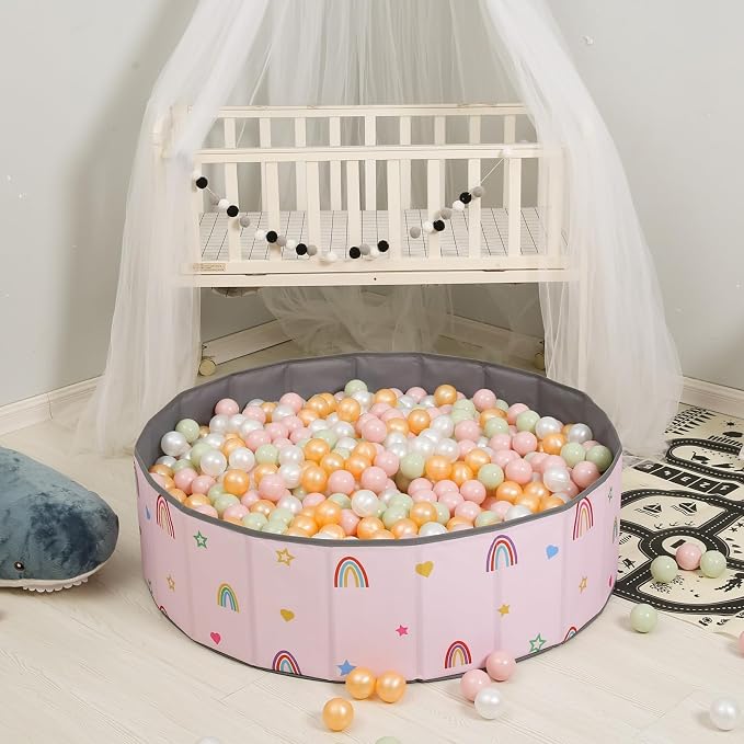 GOGOSO Ball Pits Balls for Toddlers Pack of 50 100 200 Plastics Shape Ball - Image 8